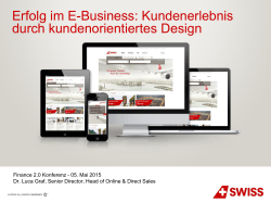 Kundenerlebnis durch kundenorientiertes Design