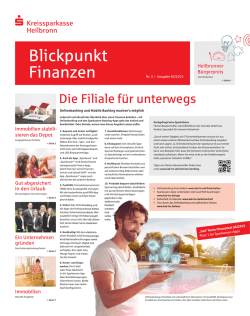 Blickpunkt Finanzen - Kreissparkasse Heilbronn