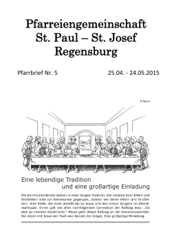 Pfarreiengemeinschaft St. Paul – St. Josef Regensburg