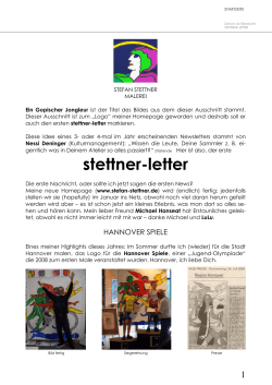 Stettner-Letter 01