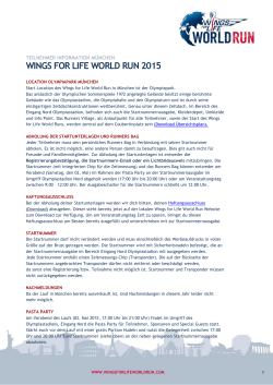 WINGS FOR LIFE WORLD RUN 2015