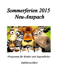 Infobrosch&uuml;re - Neu