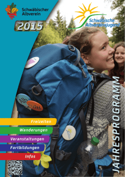 Jugend &ndash; Programm 2015 - bei der Jugend und Familie im Ermsgau