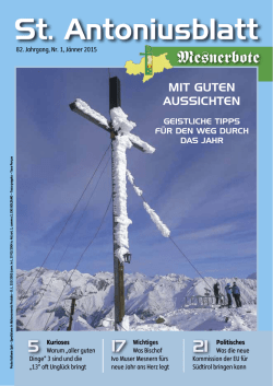 J&auml;nner - Kapuzinerstiftung Liebeswerk Meran