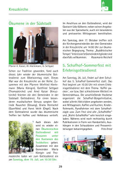 Auszug für die Gemeinde - Evangelische Kirche in Kirchheim u. Teck