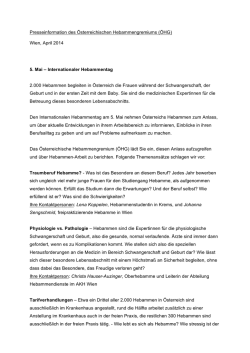Internationaler Hebammentag 2014