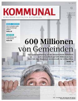 600 Millionen von Gemeinden - Österreichischer Gemeindebund