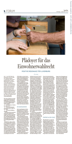 Tageblatt, Ausgabe: Tageblatt, vom: Dienstag, 7. April 2015