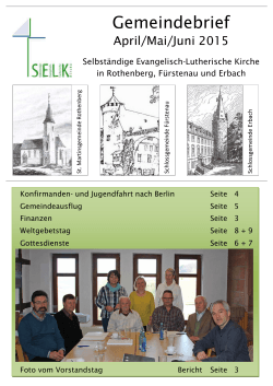 Gemeindebrief Ausgabe 2/2015 - lutherisch-im