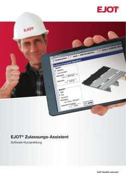 EJOT&reg; Zulassungs-Assistent