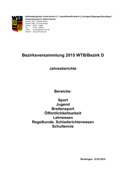 Jahresberichte Gesamt
