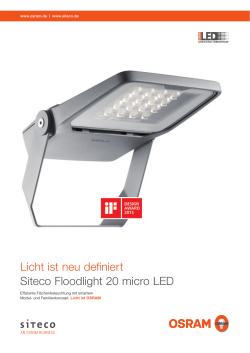 Floodlight 20 micro LED - Siteco Beleuchtungstechnik GmbH