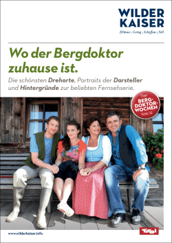 Wo der Bergdoktor zu Hause ist