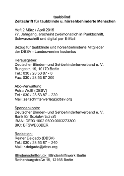 02 März/April 2015 - Taubblinden-Info