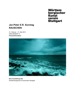 Jan-Peter E.R. Sonntag RAUSCHEN