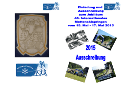 Ausschreibung Skispringen Kottmar 2015