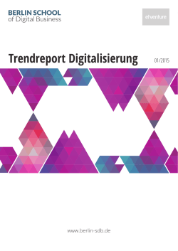 Trendreport herunterladen - Berlin School of Digital Business