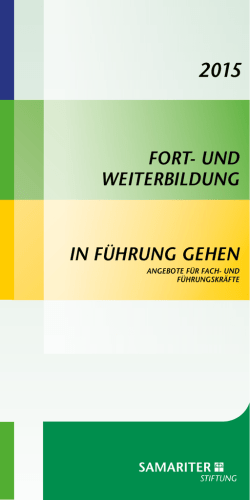 IN F&Uuml;HRUNG GEHEN FORT- UND