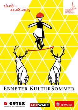 Ebneter KultuSommer Programmheftes