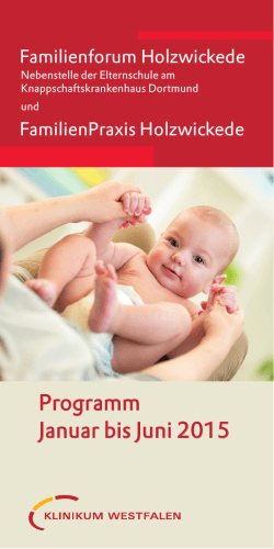 Programm Januar bis Juni 2015
