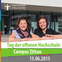 Tag der offenen Hochschule Campus Zittau 13.06.2015