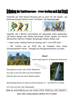 Innerhalb der DAV-Sektion Brenztal gibt es jetzt f&uuml;r alle wander