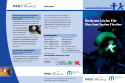 Gr&uuml;nes Licht f&uuml;r Hochschulerfinder - Patentf&uuml;hrerschein