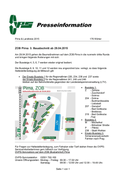 Haltestellen&uuml;bersicht ab 29.04.2015