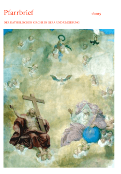 Pfarrbrief Pfingsten - Heiliger Maximilian Kolbe