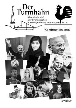 Konfirmation 2015 - Evangelische Kirchengemeinde Allmersbach im