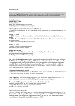 Gottesdienstzeiten Zur Ersten Heiligen Kommunion gehen in