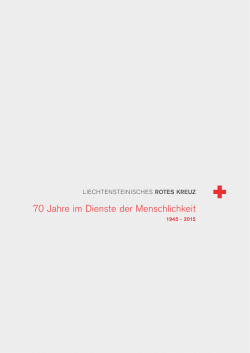 Pressemappe herunterladen - Liechtensteinisches Rotes Kreuz