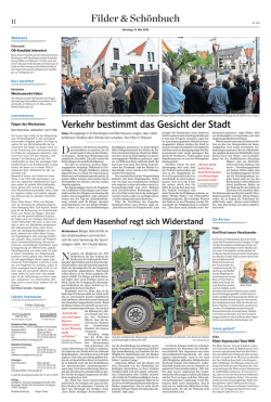 Filderzeitung vom 12.5.2015