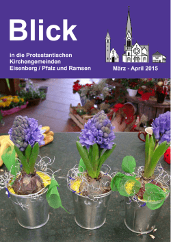März-April 2015 - Protestantische Kirchengemeinde Eisenberg/Pfalz