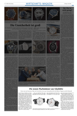 Die Unsicherheit ist gro&szlig;