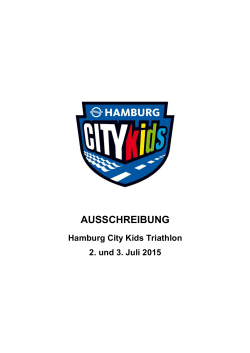 Ausschreibung Hamburg City Kids 2015