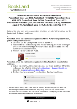 W&ouml;rterb&uuml;cher auf einem PocketBook installieren: PocketBook Color