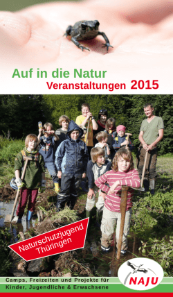 Jahresprogramm - NAJU Th&uuml;ringen
