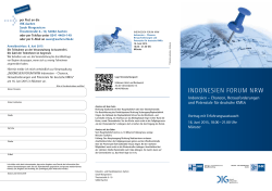 IndonesIen Forum nrW