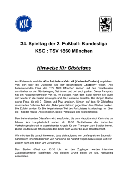 Hinweisblatt vom KSC zum