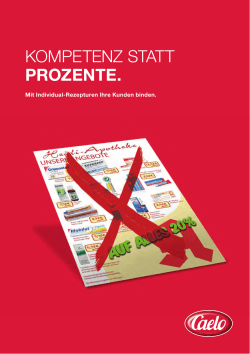 Caelo Rezepturkompetenz Infobroschuere fuer Apothe..., Seiten 1-7