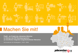 Machen Sie mit! - Jobcenter München
