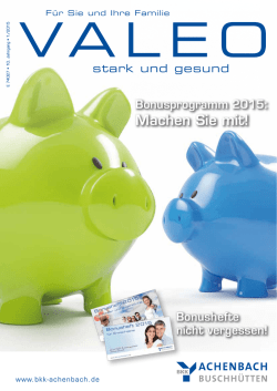Machen Sie mit! - BKK Achenbach Buschhütten