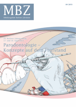 Parodontologie - Kassenzahnärztliche Vereinigung Berlin