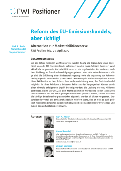 Reform des EU-Emissionshandels, aber richtig!