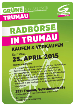 Gemeindemagazin Trumau 2-2015