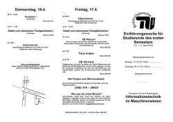 Informationstechnik im Maschinenwesen (ITM) - EB 104
