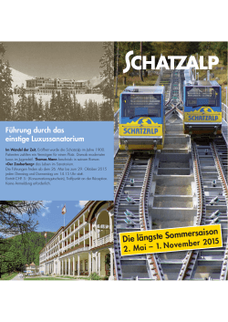 Sommer - Schatzalp