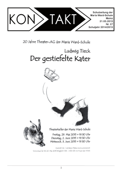Schulzeitung der Maria Ward-Schule Mainz 21.05.2015 Nr. 27