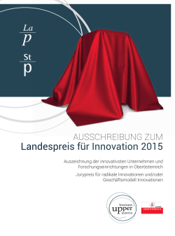 Landespreis für Innovation 2015